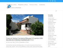 Tablet Screenshot of casasdenicaragua.com